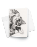 Cards with Pencil Sketch Pet Portrait