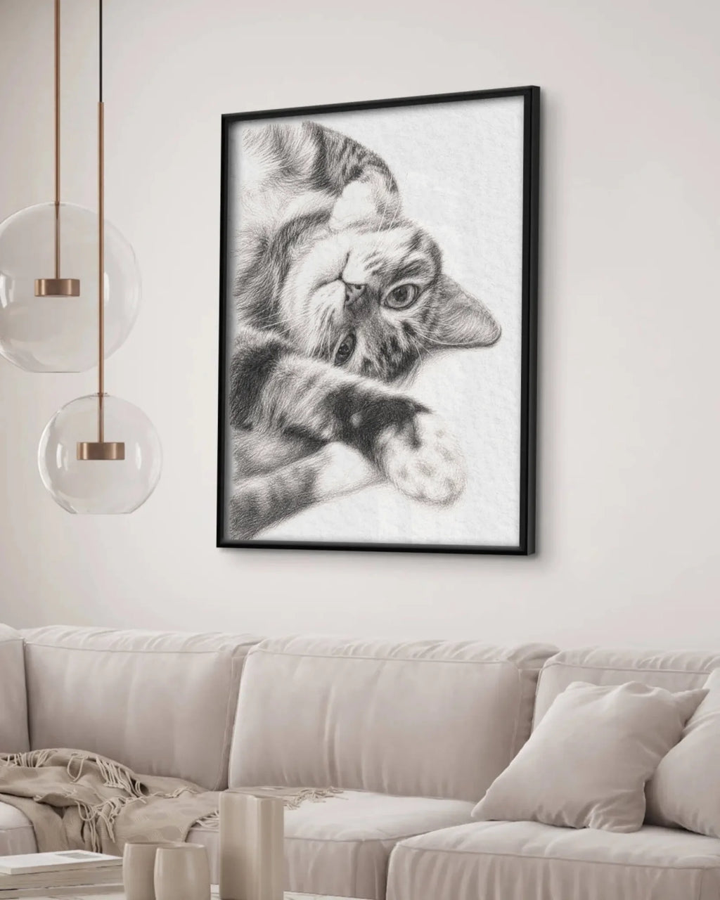 frame on wall