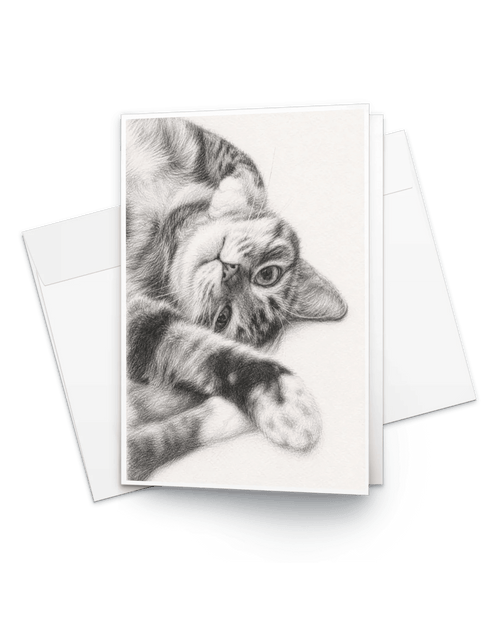 Custom Pet Portrait Cards From Photo – Pencil Sketch - The Animal Portrait Co