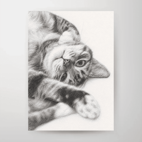 Custom Pet Portrait From Photo – Pencil Sketch Print - The Animal Portrait Co